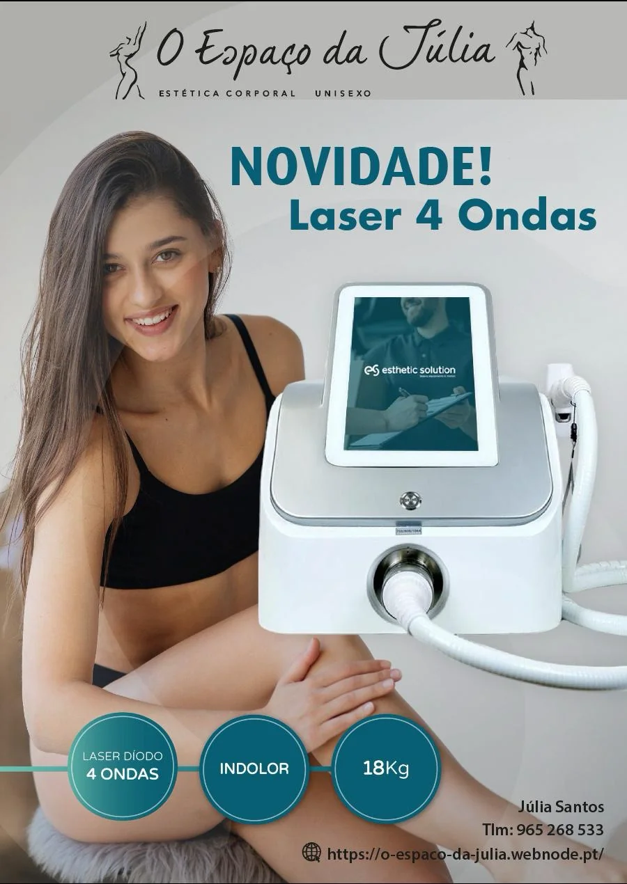 Equipamento e divulgação do Laser 4 Ondas